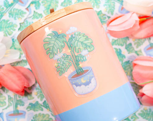 Monstera Clear Sticker