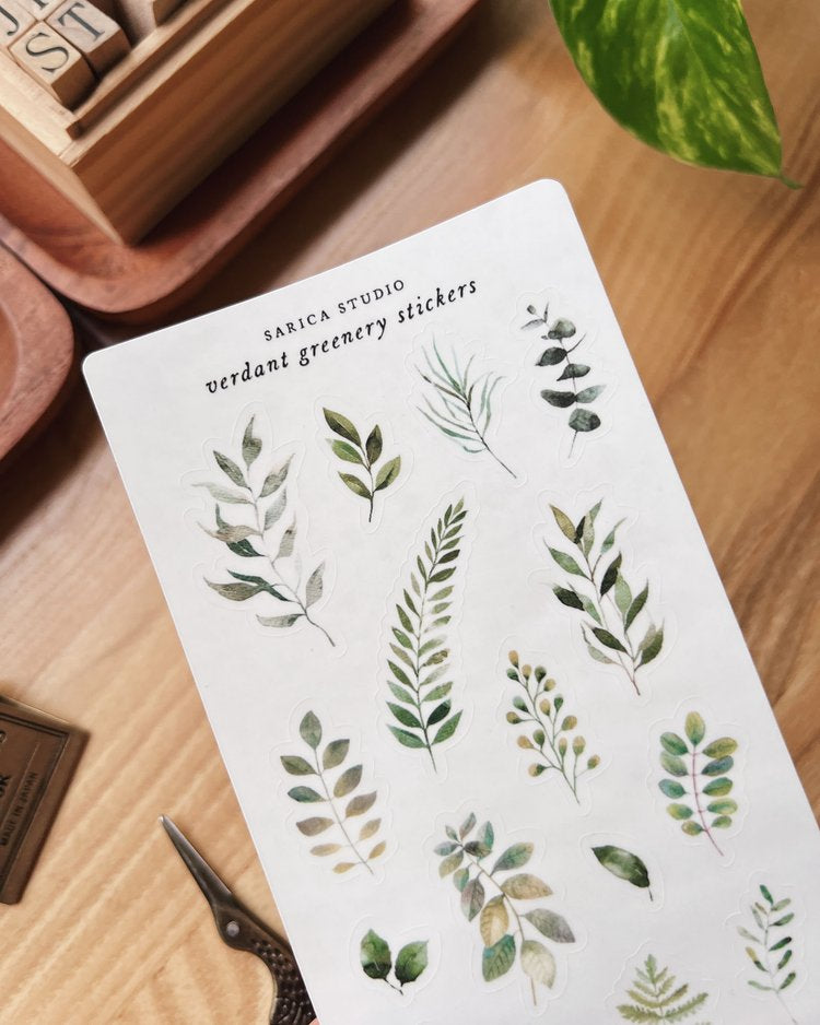 Verdant Greenery Sticker Sheet