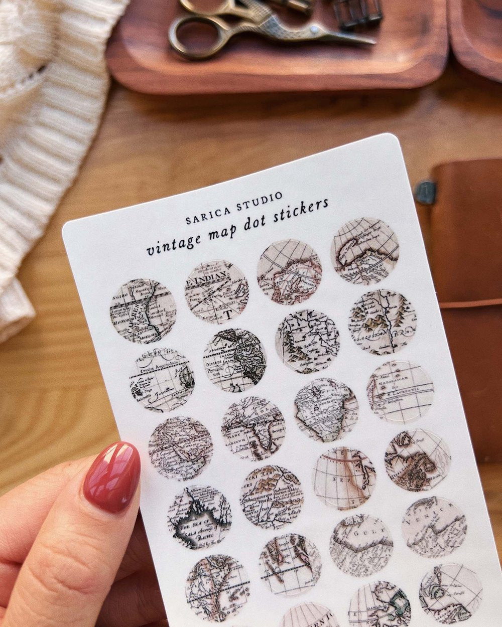 SS| Vintage Map Dots