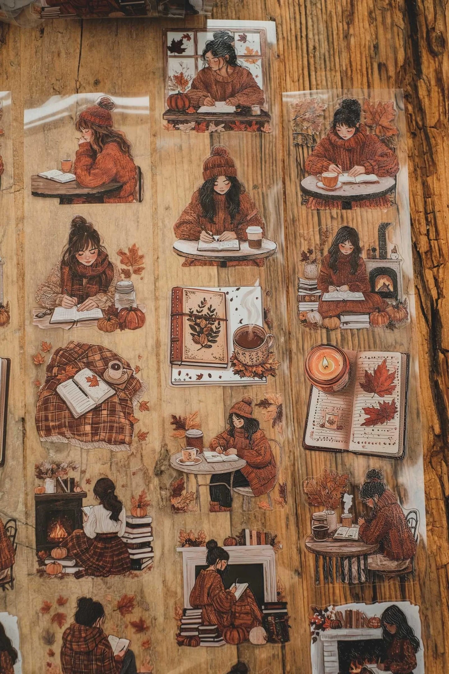 LG| Warm Journaling Cosy Time - Kiss Cut - One PET loop
