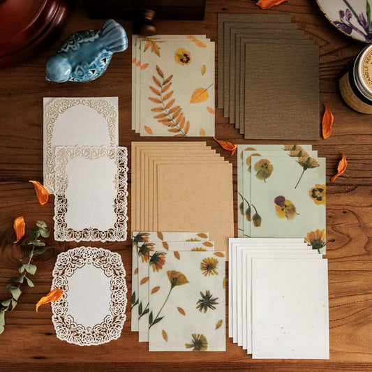Paper Die Cut - Pressed flower series