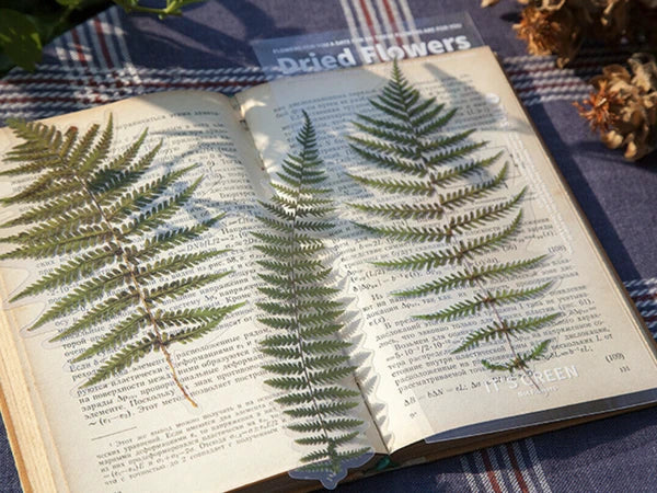 Large PET Dried Flower and Leaves Stickers