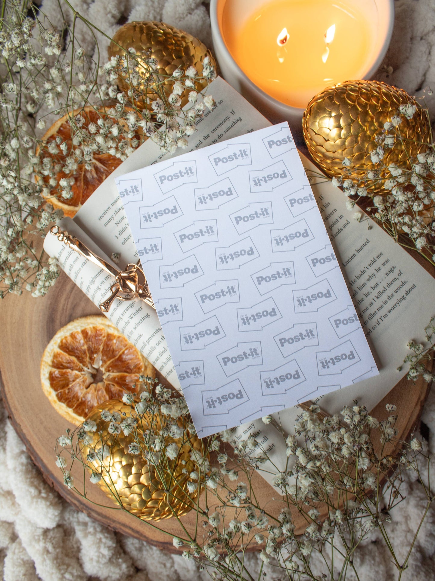 MM| 4x6 Book Review Post-it Notepad | Type Writer