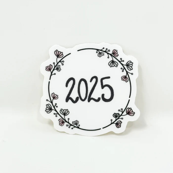 2025 Floral Vinyl Sticker