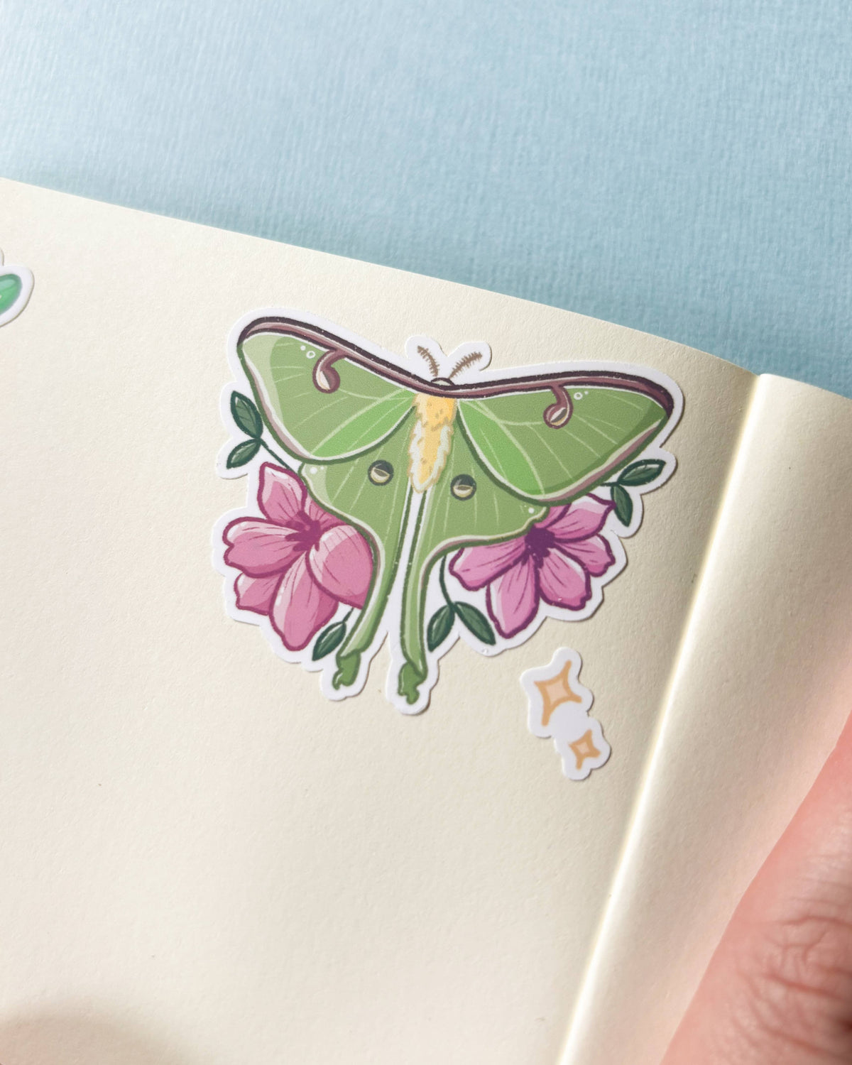 Mystical Moths Sticker Sheet - 15pcs Matte Vinyl Kiss Cut