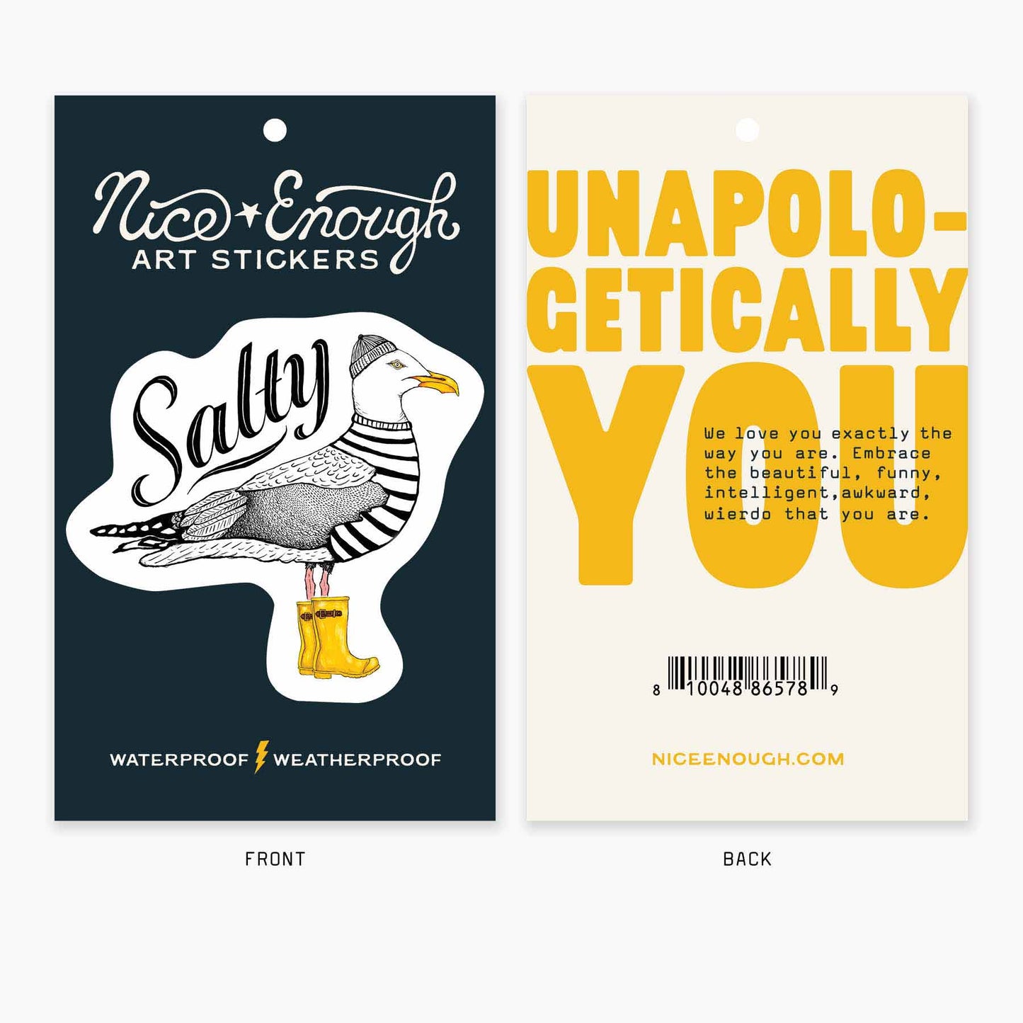 Salty - 3" Art Sticker