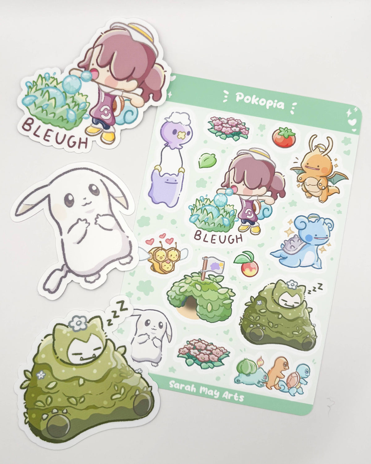 Peakychu Waterproof Die Cut Sticker - Pokemon Pokopia