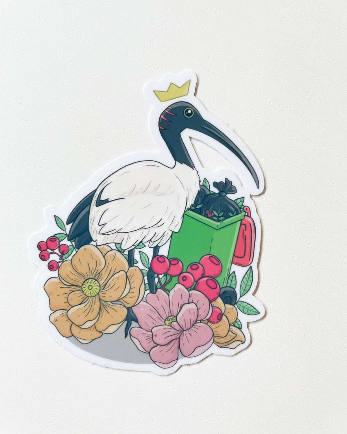 Bin Chicken Vinyl Waterproof Die Cut Sticker - 2.5 inch Ibis