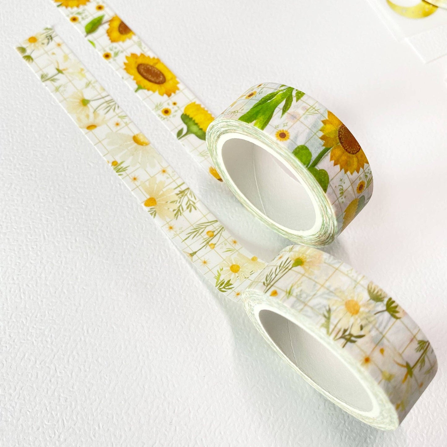LETTOOn Washi Tape - Chamomile & Sunflower: Sunflower