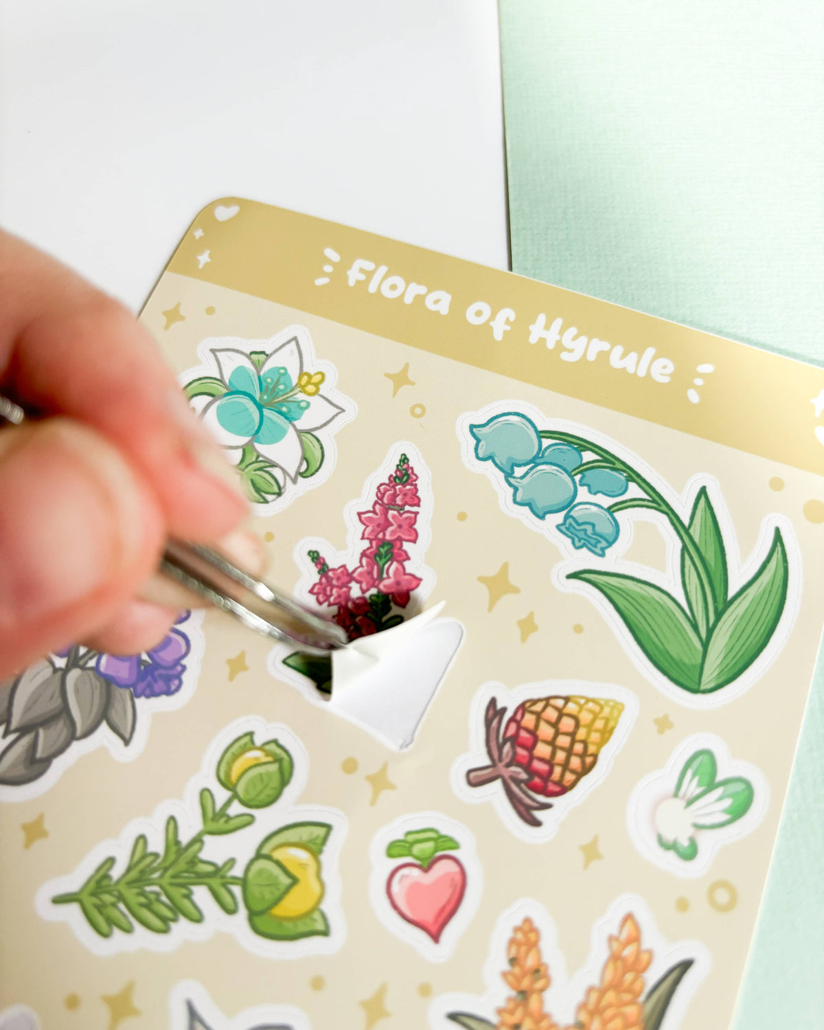 Flora of Hyrule Sticker Sheet - 14pcs Matte Vinyl Kiss Cut
