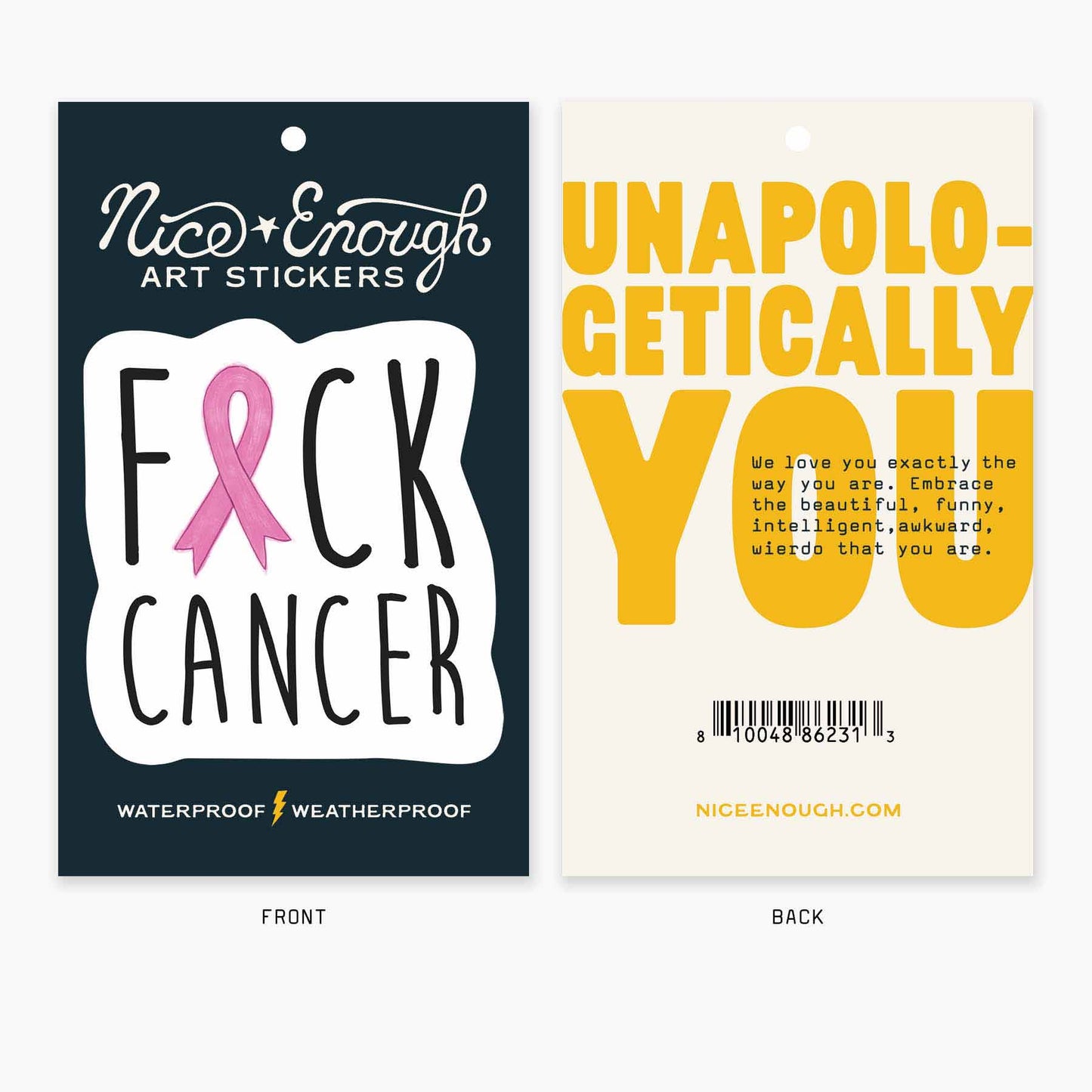 Fuck Cancer - 3" Art Sticker