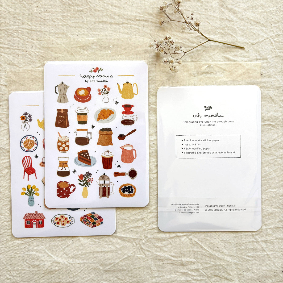 Forest Walks - Sticker Sheet | Nature Lover Stationery