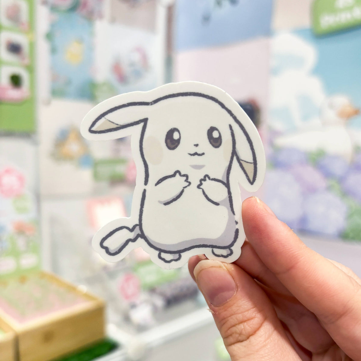 Peakychu Waterproof Die Cut Sticker - Pokemon Pokopia