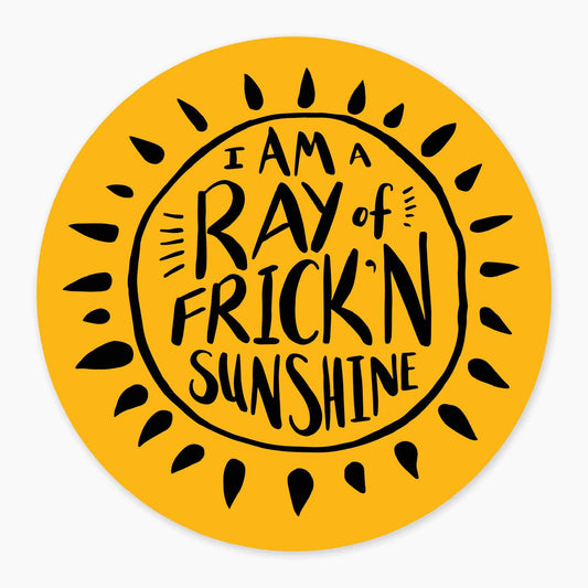 Frick'n Sunshine - 3" Art Sticker