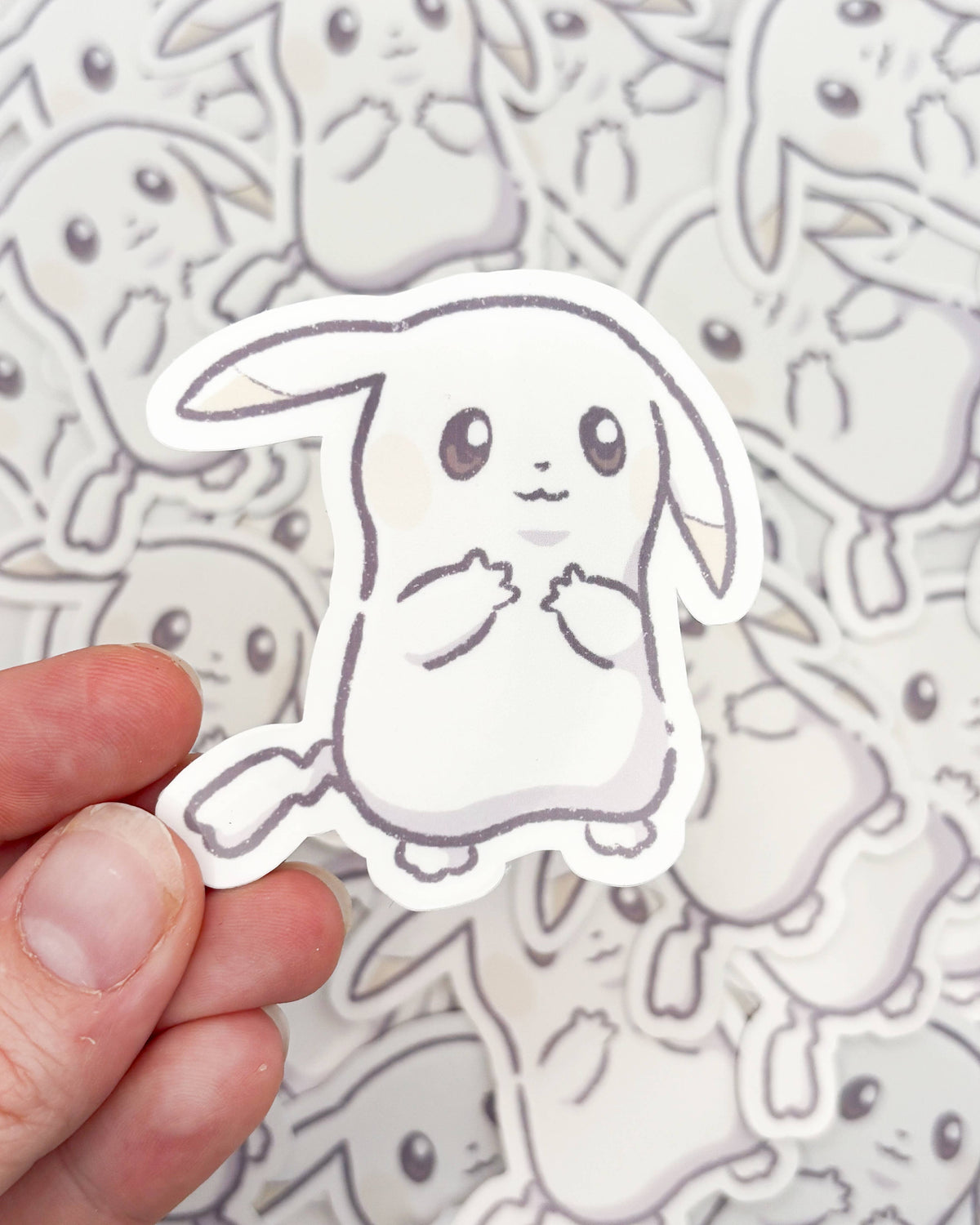Peakychu Waterproof Die Cut Sticker - Pokemon Pokopia