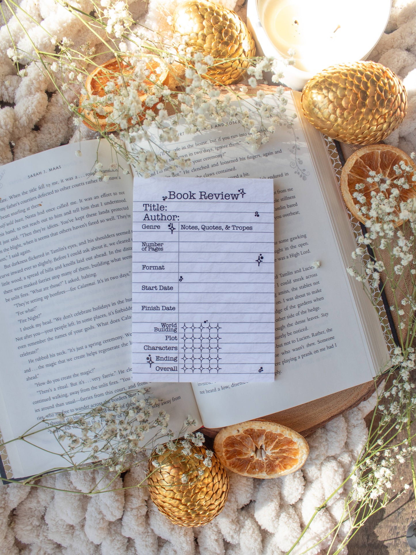 MM| 4x6 Book Review Post-it Notepad | Type Writer