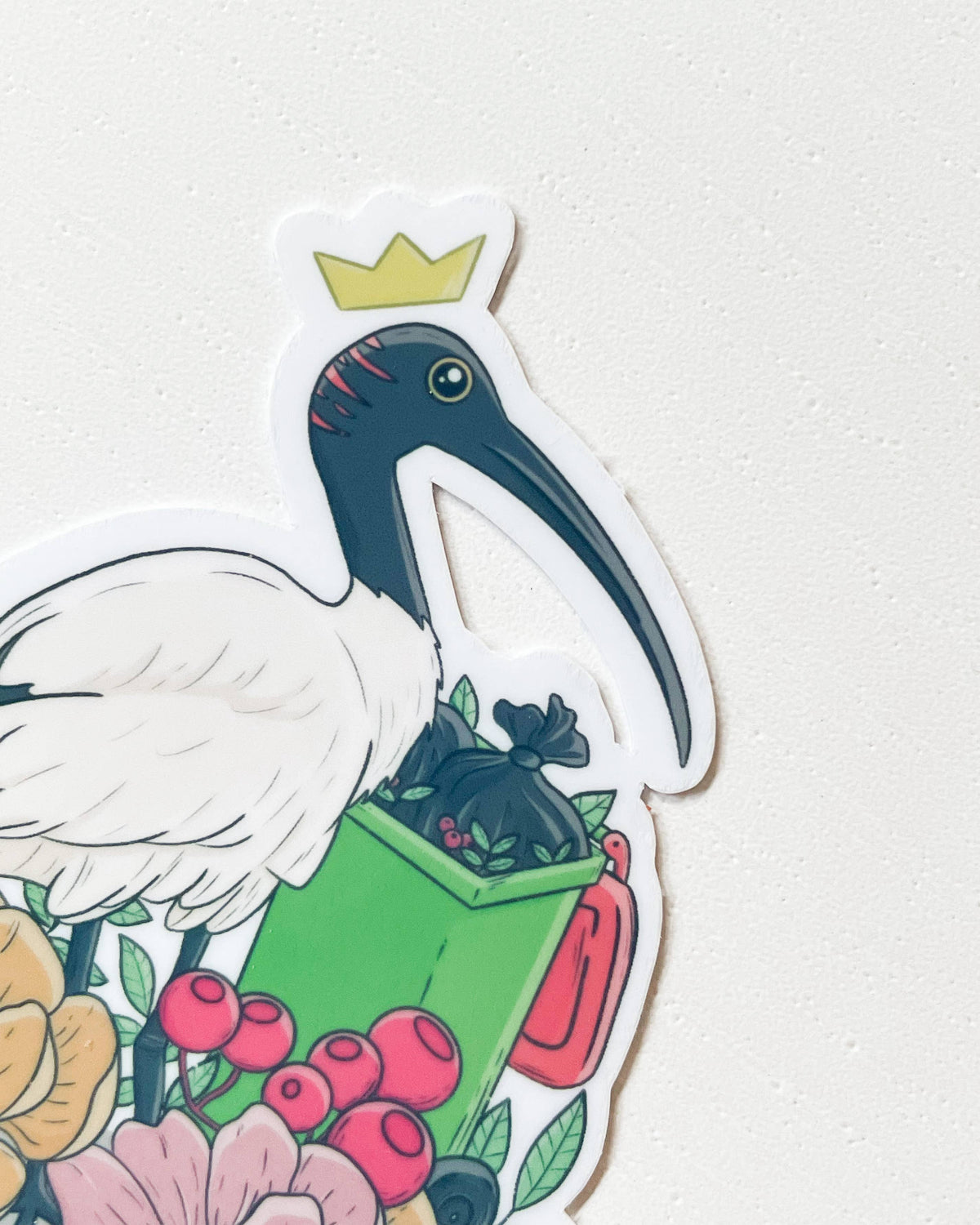 Bin Chicken Vinyl Waterproof Die Cut Sticker - 2.5 inch Ibis