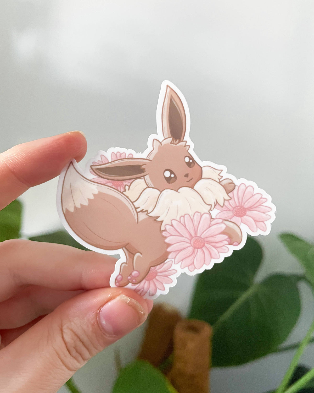Eevee Waterproof Die Cut Sticker - 2.8 inch Pokemon Sticker