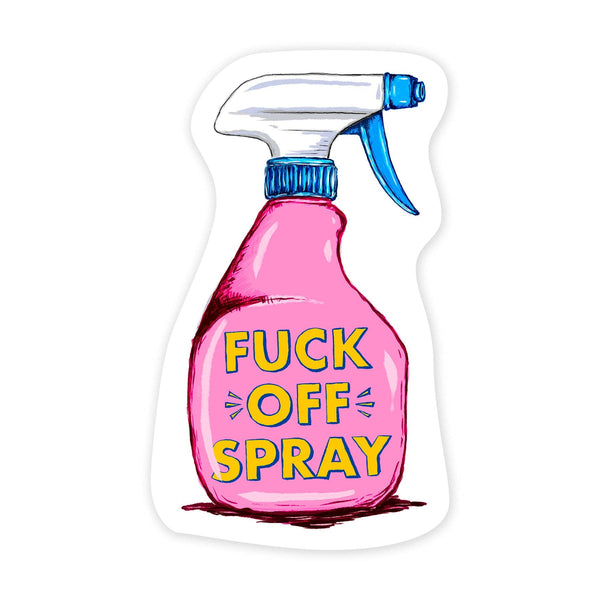 Fuck Off Spray - Mini Sticker – Stickers and Stories