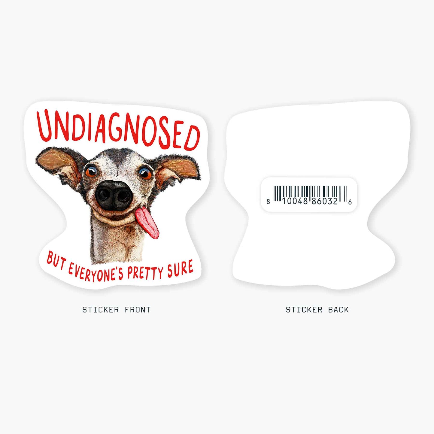 Undiagnosed - 3" Art Sticker