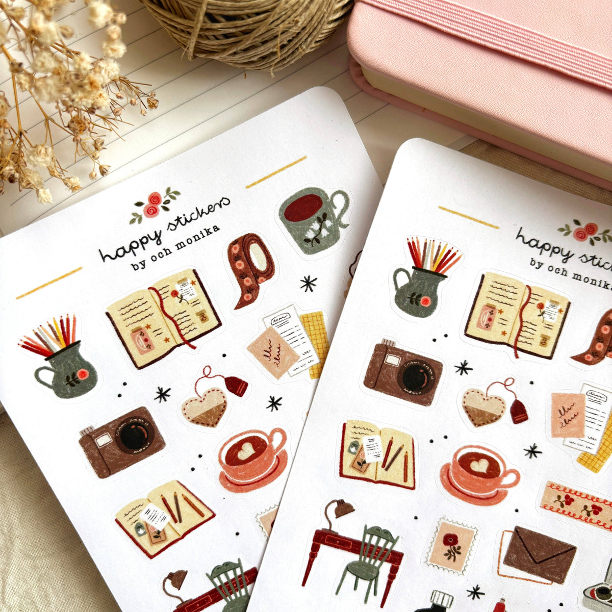 Cozy Journaling - Sticker Sheet | Journaling Essential