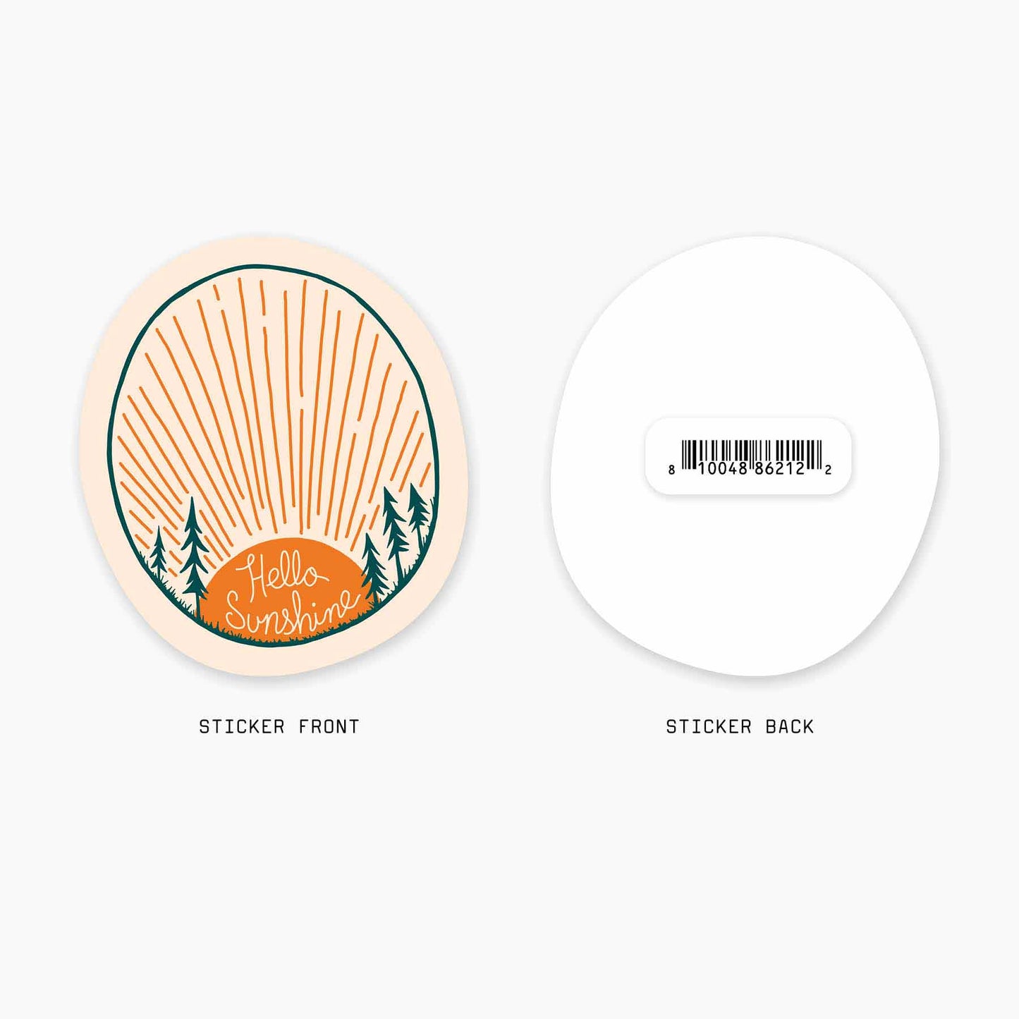 Hello Sunshine - 3" Art Sticker