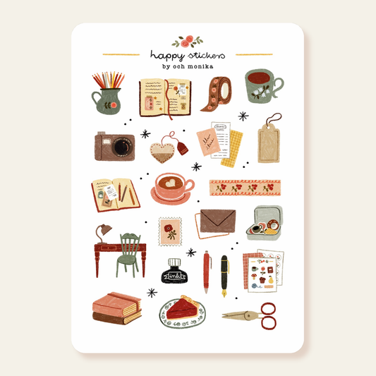 Cozy Journaling - Sticker Sheet | Journaling Essential