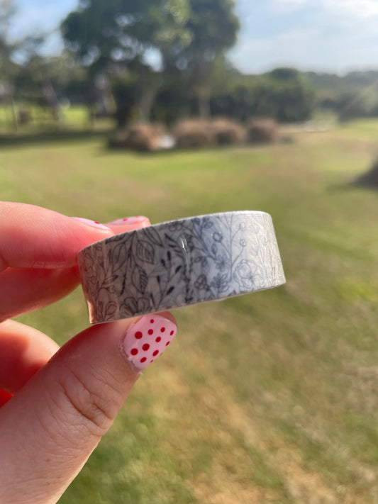 Minimal Wildflower Washi Tape