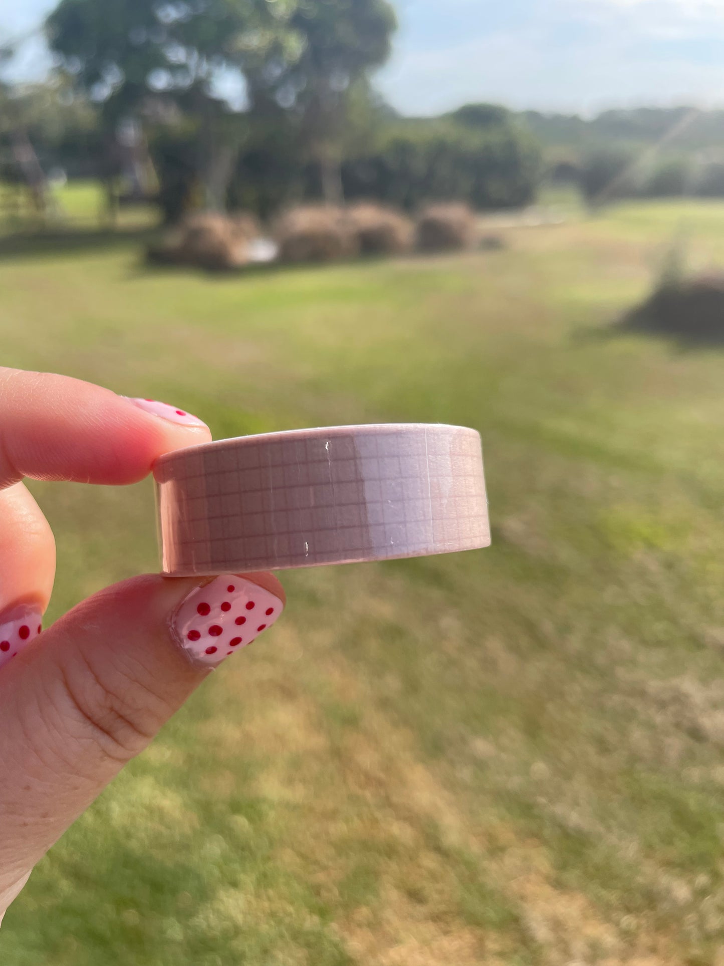 Mauve Grid Washi Tape