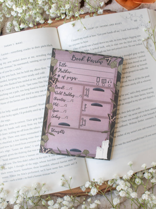 MM| 4x6 Book Review Post-it Notepad | Apothecary