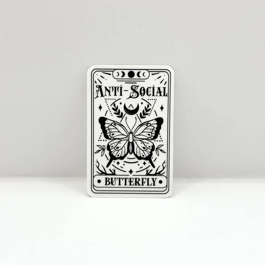 Anti Social Butterfly Tarot Card
