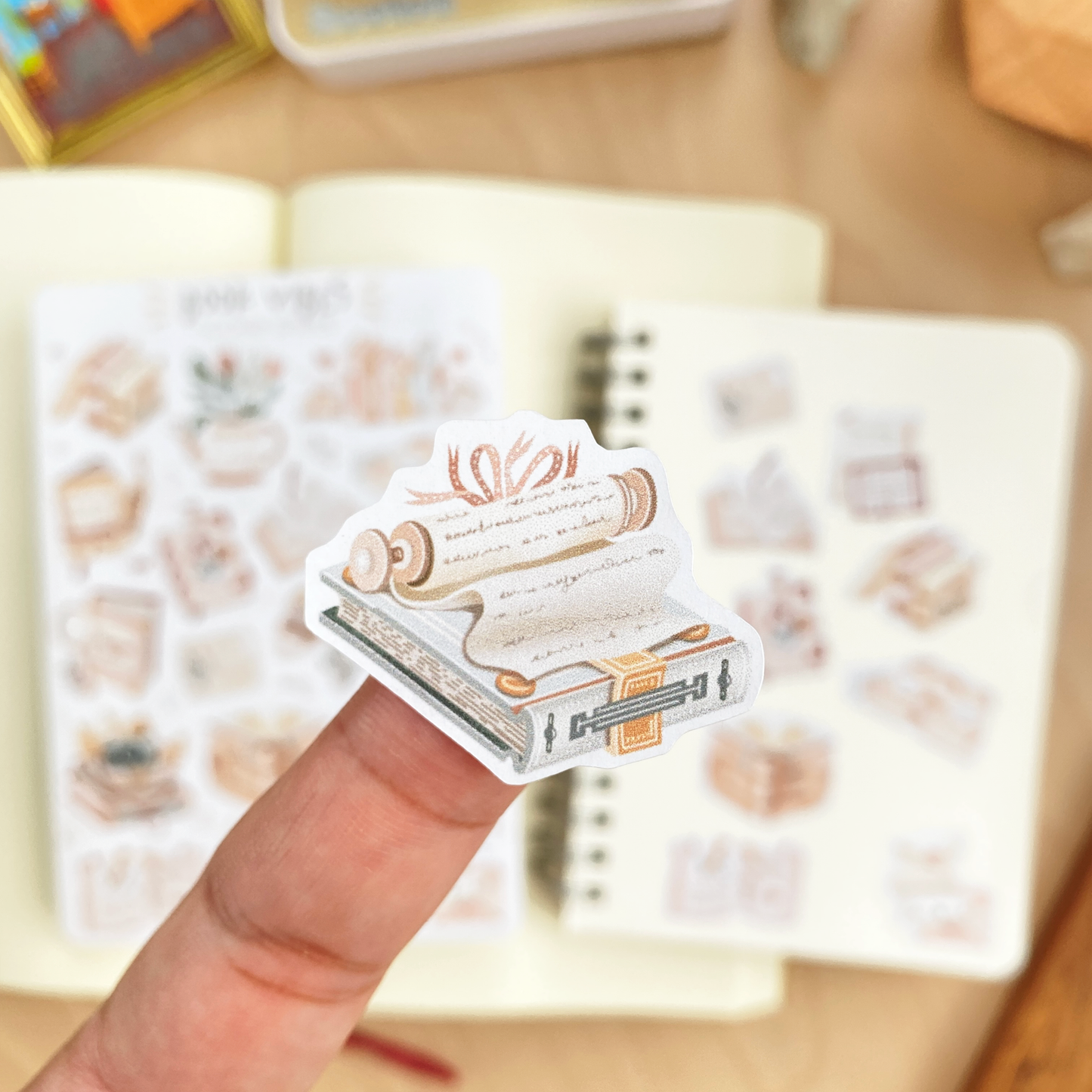 L| Sticker Sheet - Reading Time: Matte Paper / Cozy Reading Time