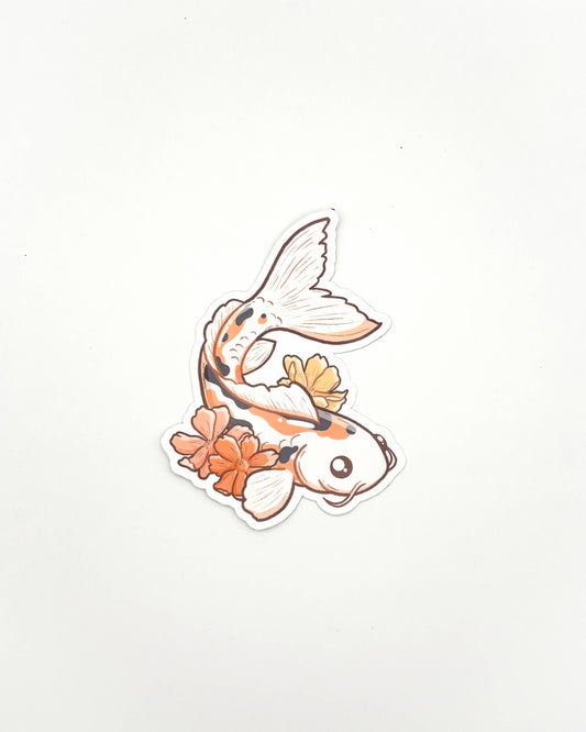 Koi Fish Waterproof Die Cut Sticker - 2.3 inch Sticker