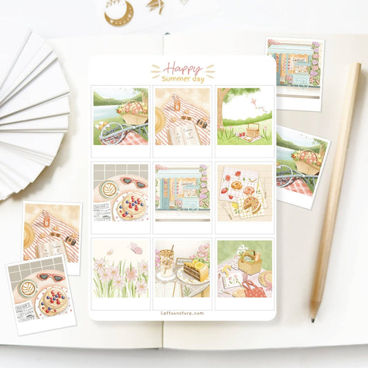L| Sticker Sheet - Happy Summer Day: Matte / Happy Summer Day