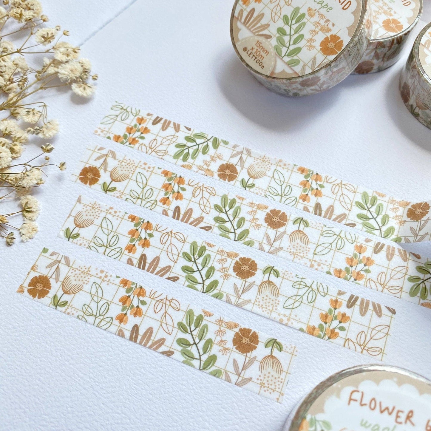 L| Washi Tape - Flower Grid