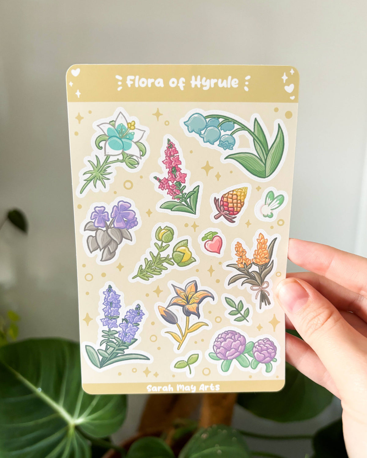 Flora of Hyrule Sticker Sheet - 14pcs Matte Vinyl Kiss Cut