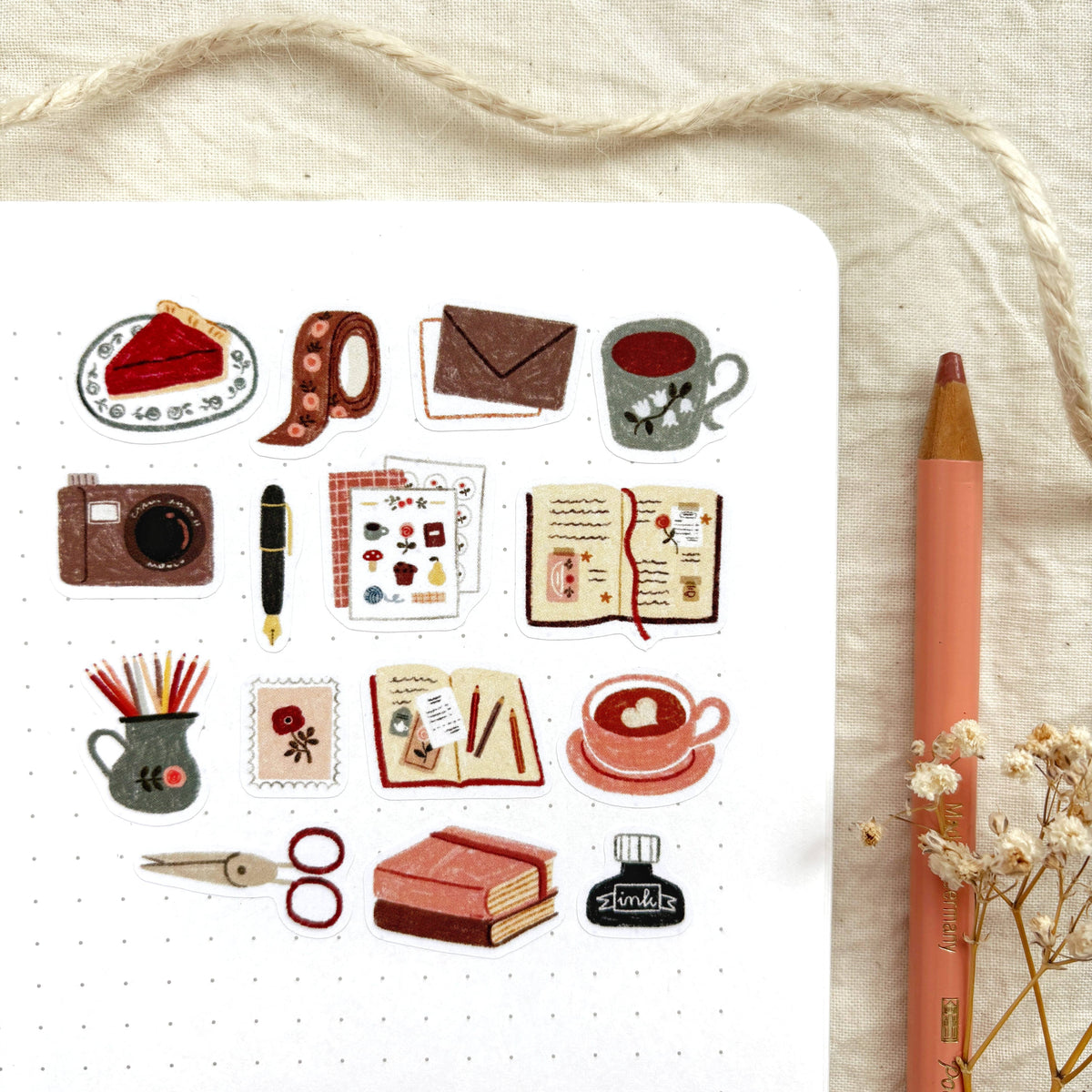 Cozy Journaling - Sticker Sheet | Journaling Essential
