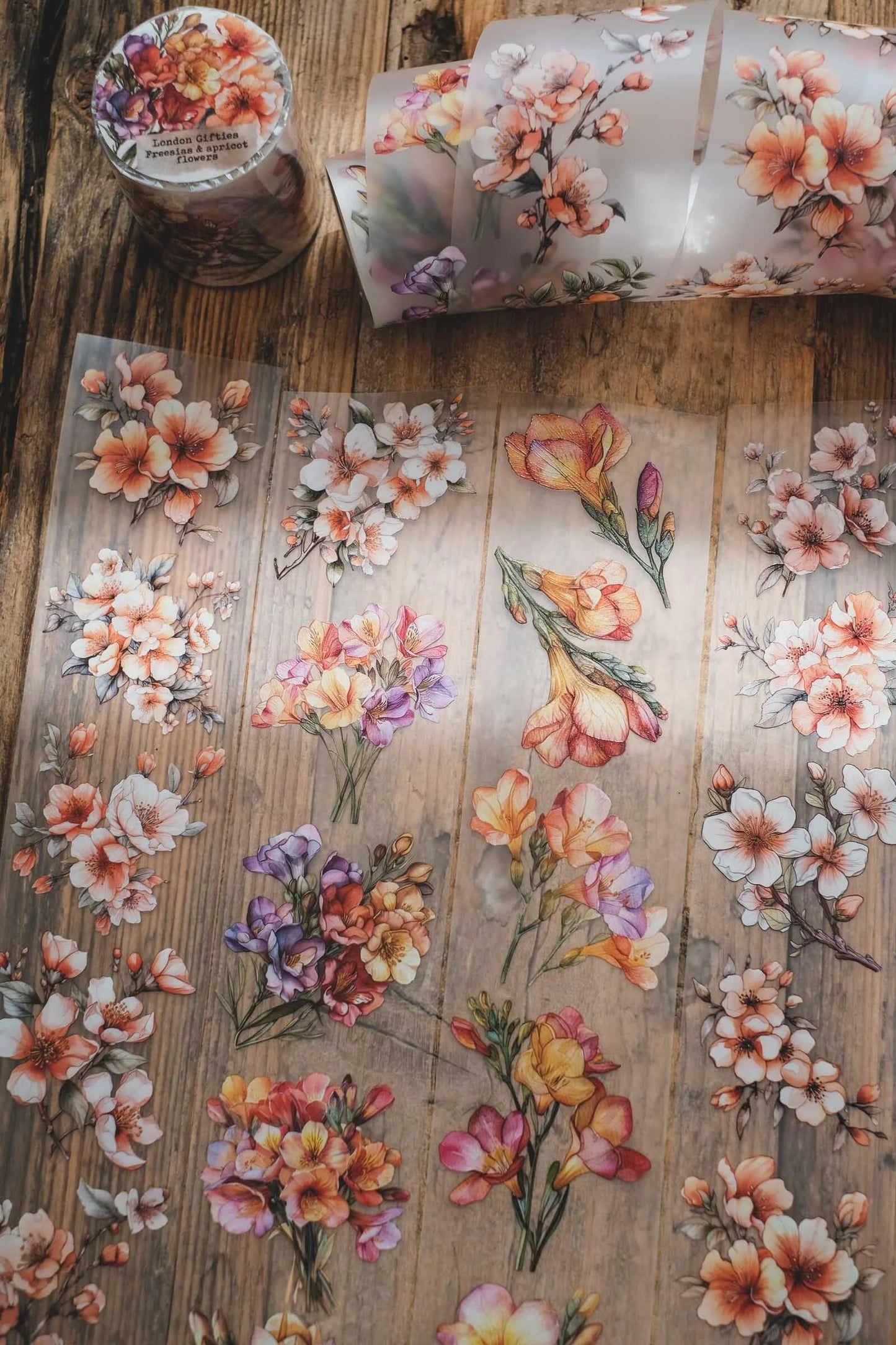 LG | Freesias and apricot flowers - One PET loop