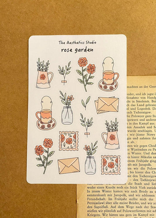 TAS| Cozy Home Sticker Collection: Rose garden