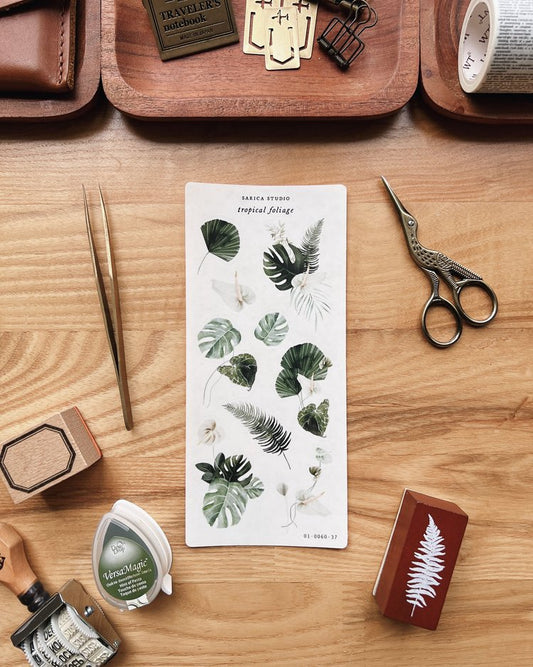 Tropical Foliage Sticker Sheet