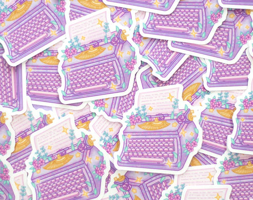 Typewriter Clear Sticker – Stickers and Stories