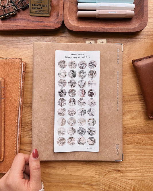 SS| Vintage Map Dots