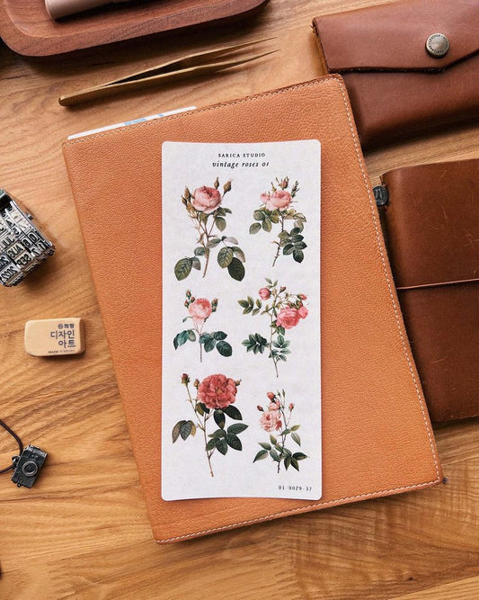 Vintage Roses 1 Sticker Sheet
